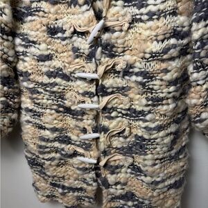 For Love and lemons, Mademoiselle Chunky Knit Cardigan with Toggle Buttons